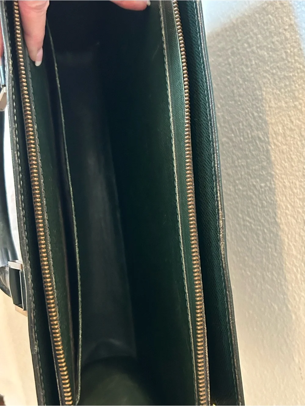 Louis Vuitton Taiga Lozan Leather Briefcase